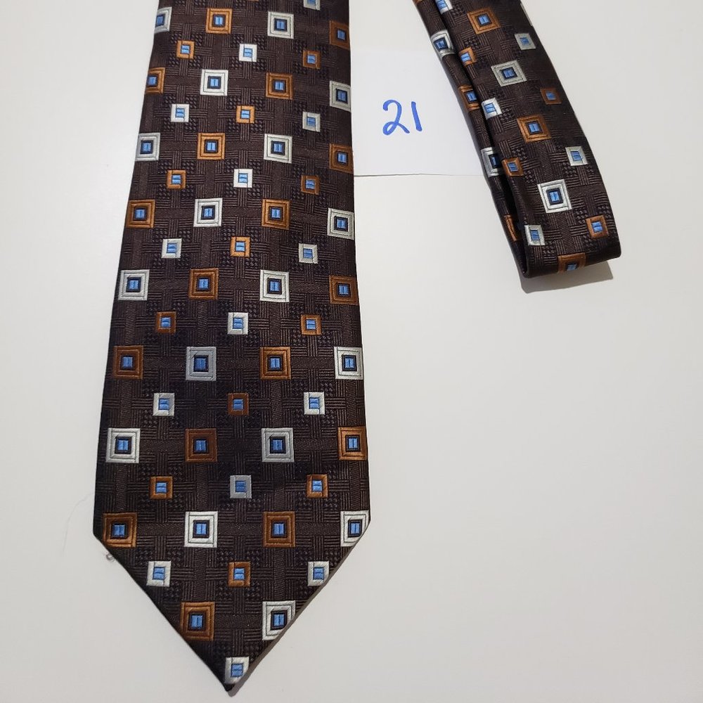Stafford tie - Brown and Blue - NWOT